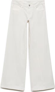 MANGO TEEN Low Rise Wide Leg Jeans