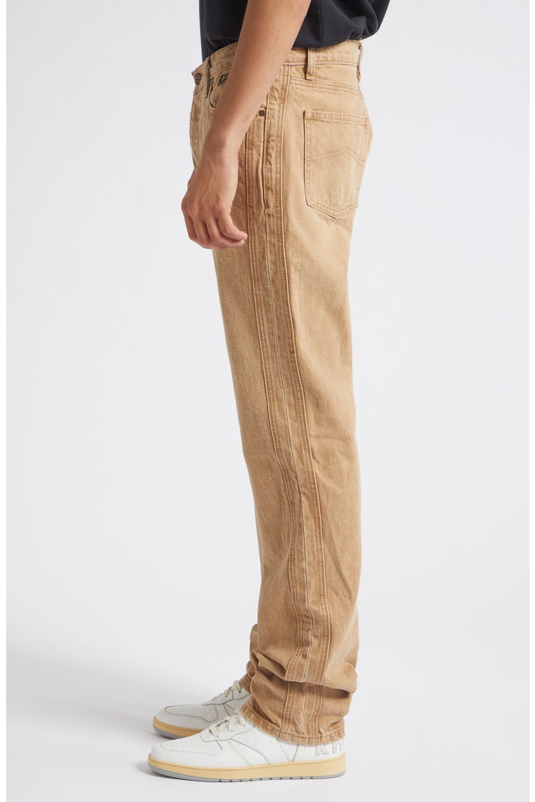 Traxedo Straight Leg Jeans, Alternate, color, WASHED BROWN