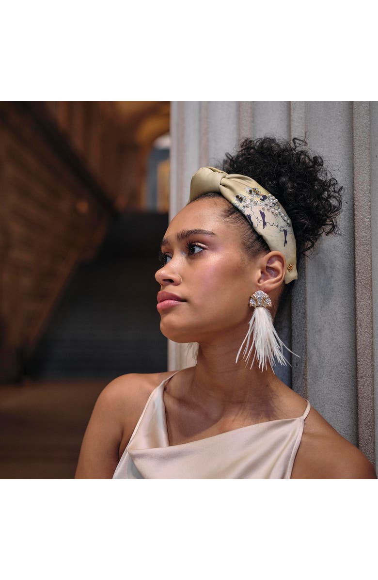 Lele Sadoughi The Met Knotted Toulouse Embellished Headband, Alternate, color, Mademoiselle Elgantine 999