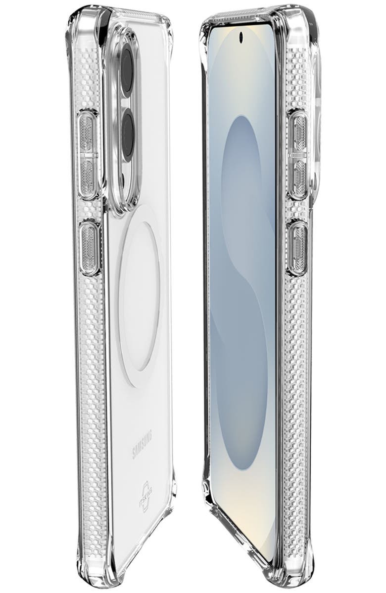 ITSkins Hybrid_R Clear MagSafe Case for Samsung Galaxy S25 Edge, Alternate, color, Clear