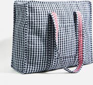 Yumi Gingham Quilted Zip Bag