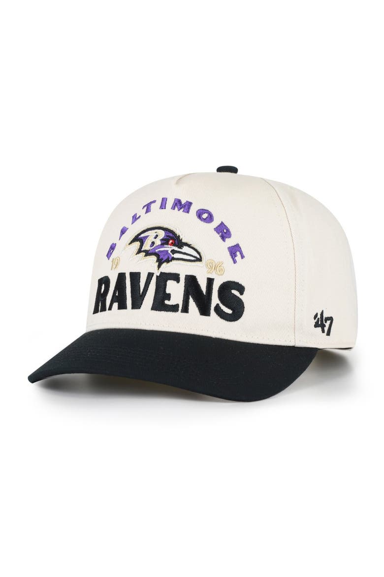 Men's '47 Natural Baltimore Ravens  Arcitext Hitch Adjustable Hat, Main, color, Natural