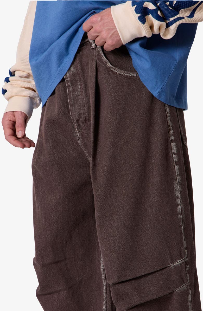 mnml Pleated Denim Jeans, Alternate, color, 