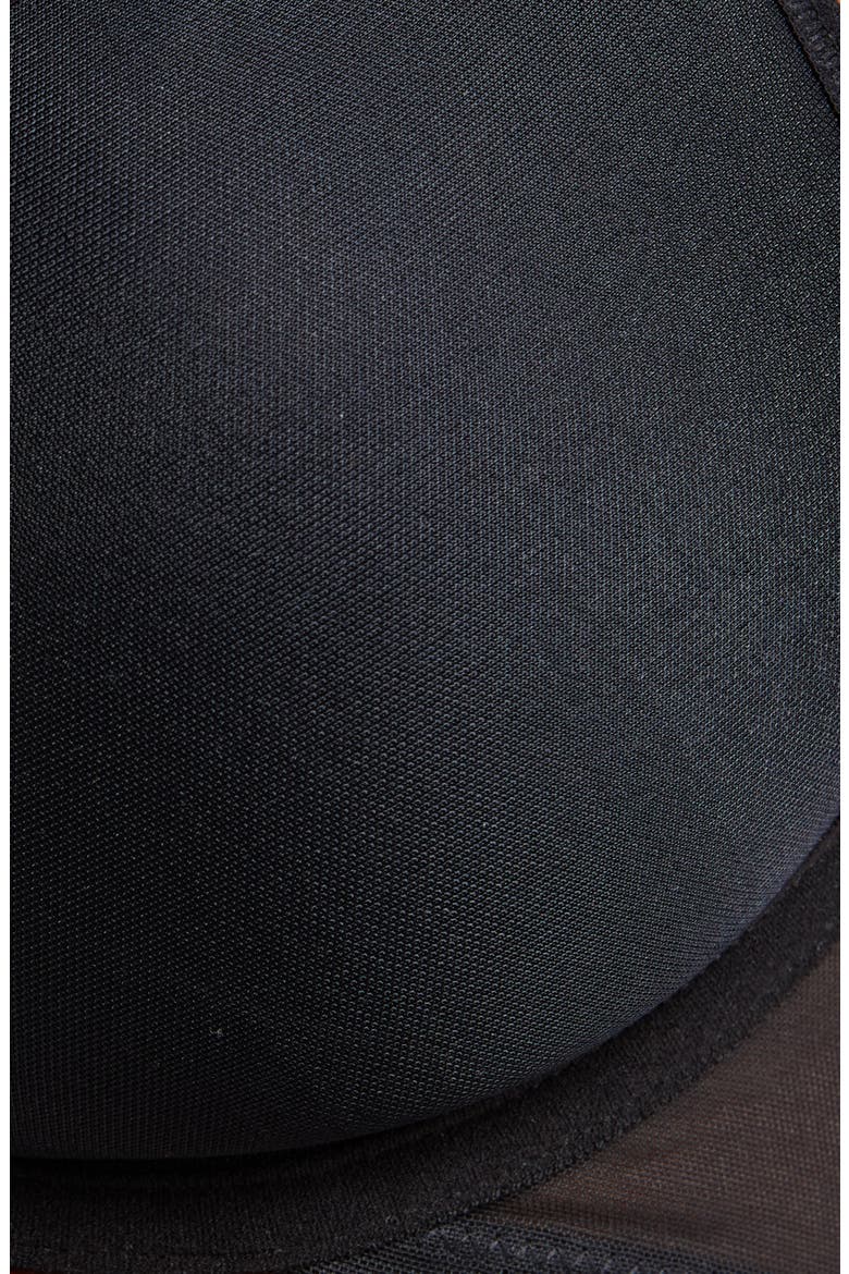 Spellbound Spacer Underwire Bra, Alternate, color, BLACK