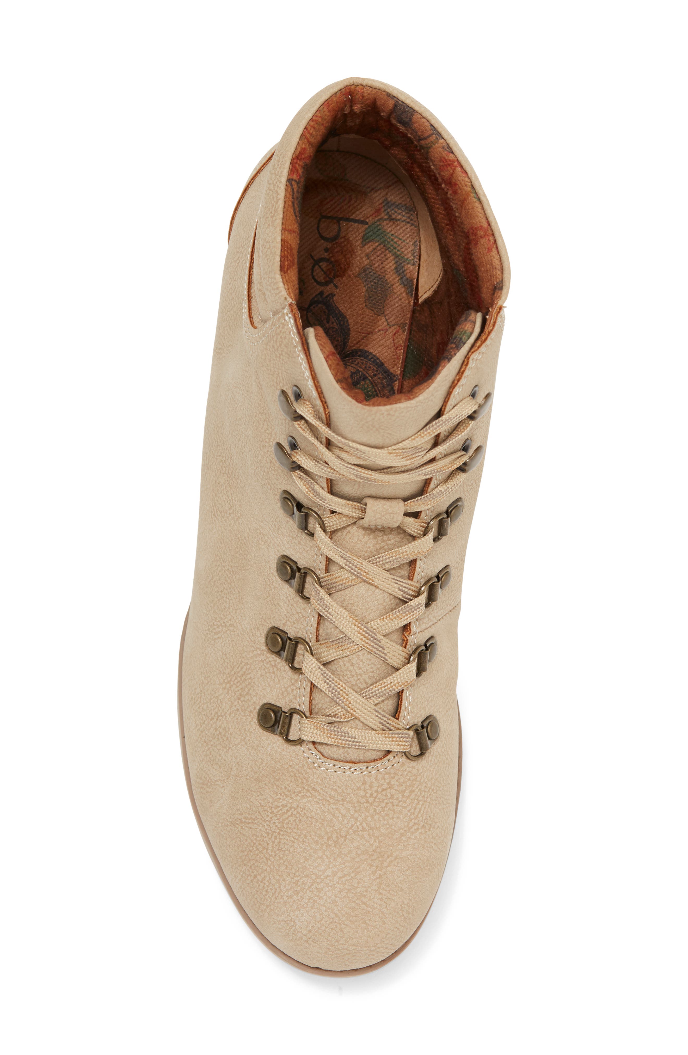 Born Carson Bootie, Alternate, color, OFF WHITE NUBUCK