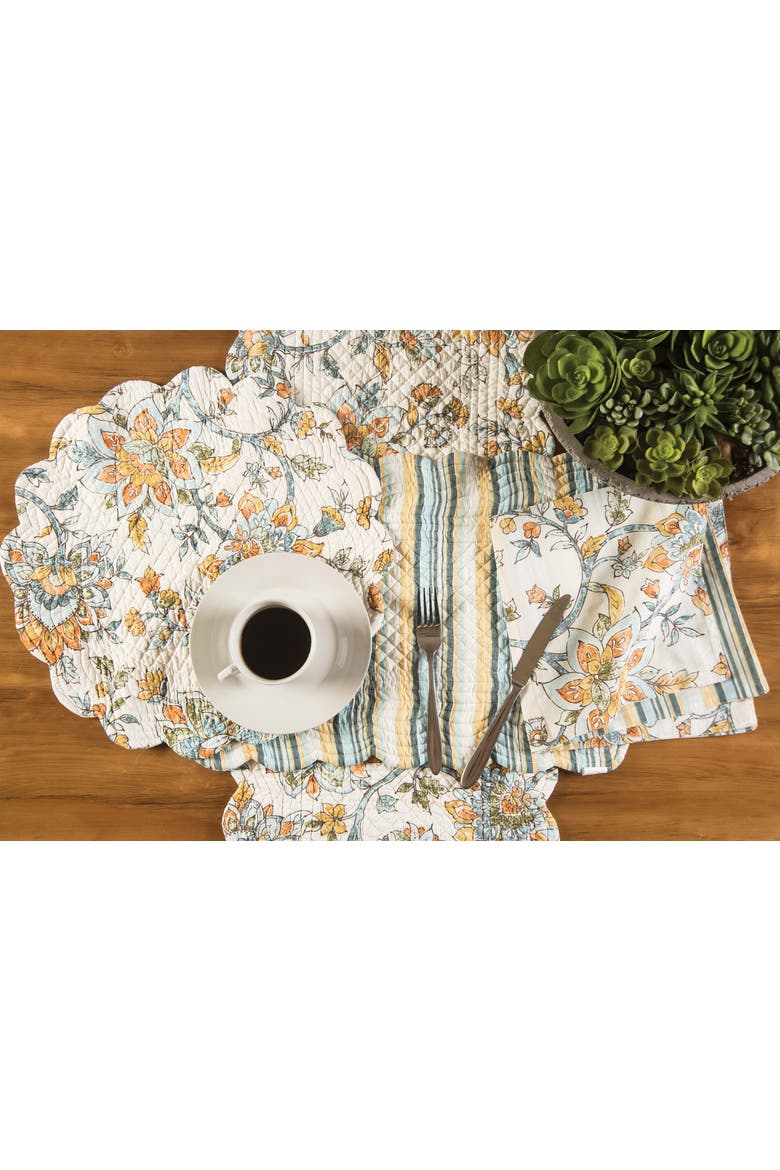 Ainsley Round Placemats Set of 6, 17", Alternate, color, Off-White