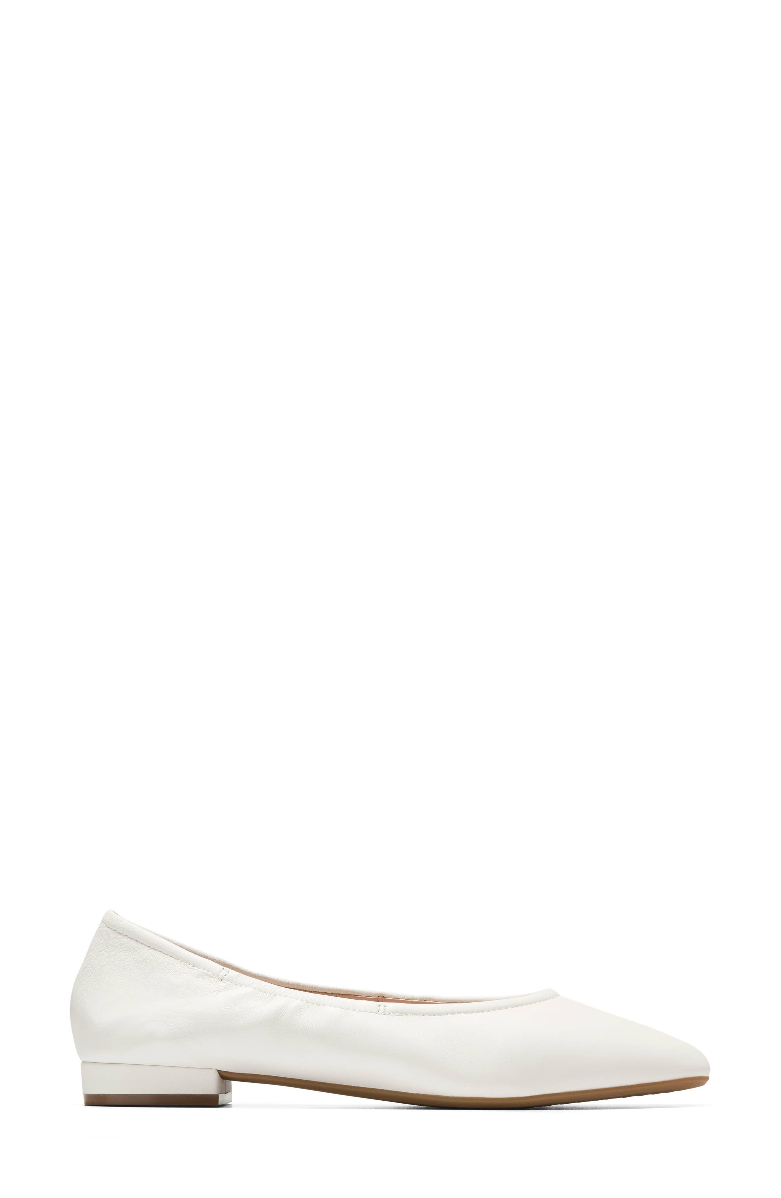 Cole Haan Go-To Valinda Ballet Flat, Alternate, color, White Powder Leather