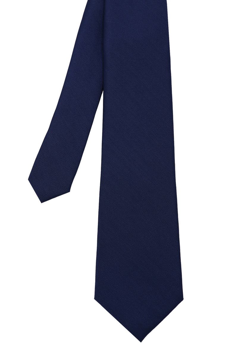 Jacquard Stripe Tie, Alternate, color, NAVY