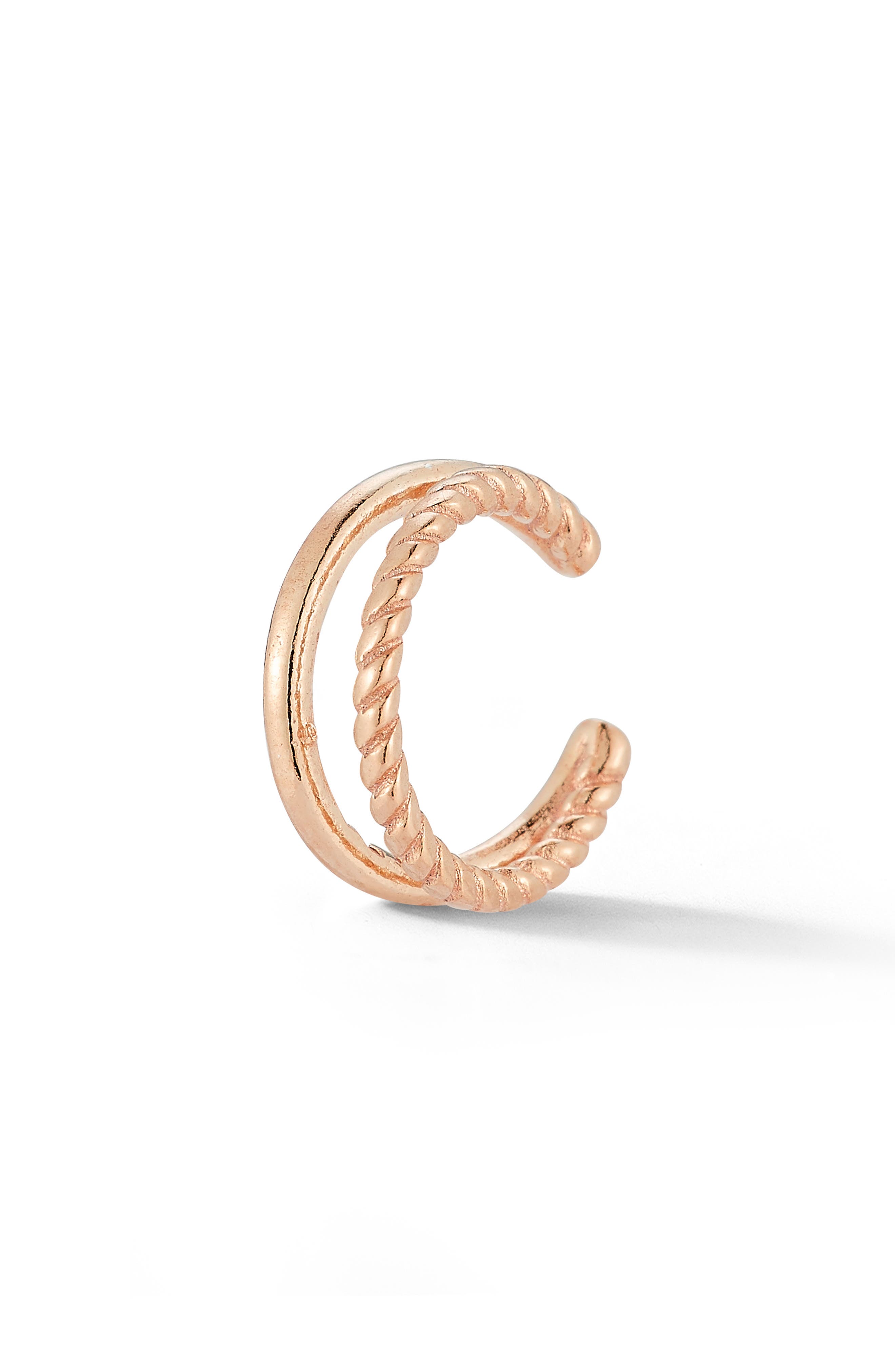 Double Row Sterling Silver Ear Cuff