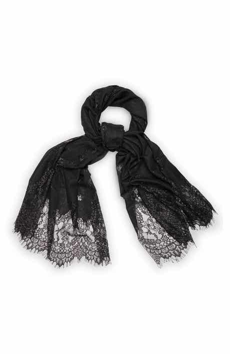SAACHI Lace Embellished Scarf