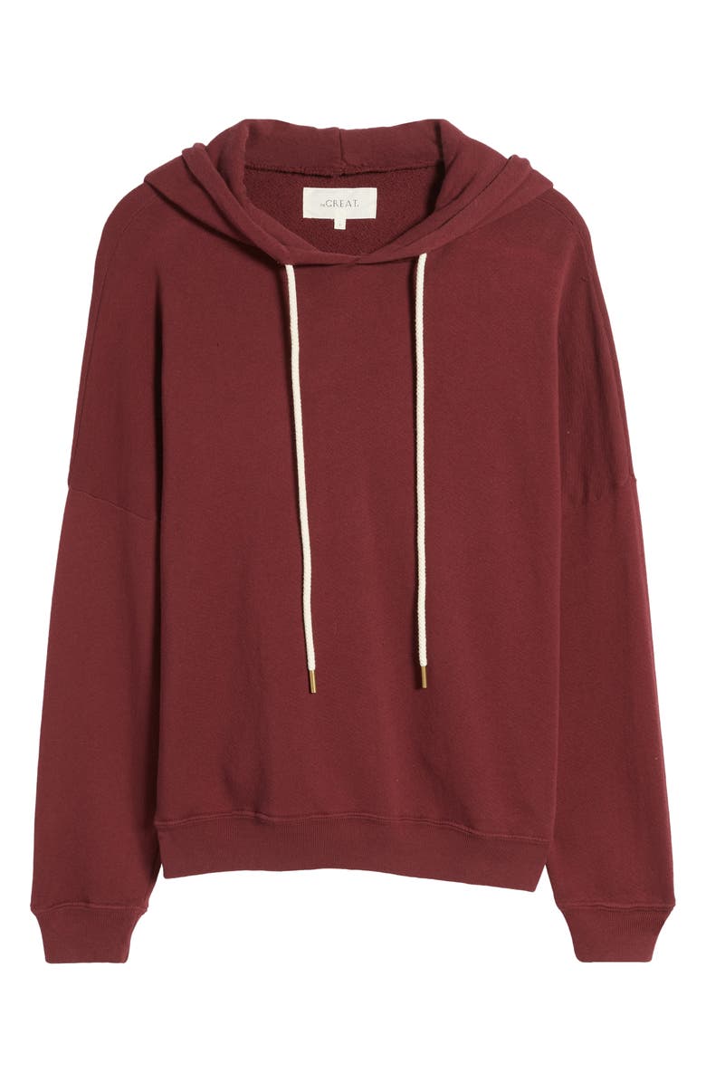 THE GREAT. The Teammate French Terry Hoodie, Alternate, color,