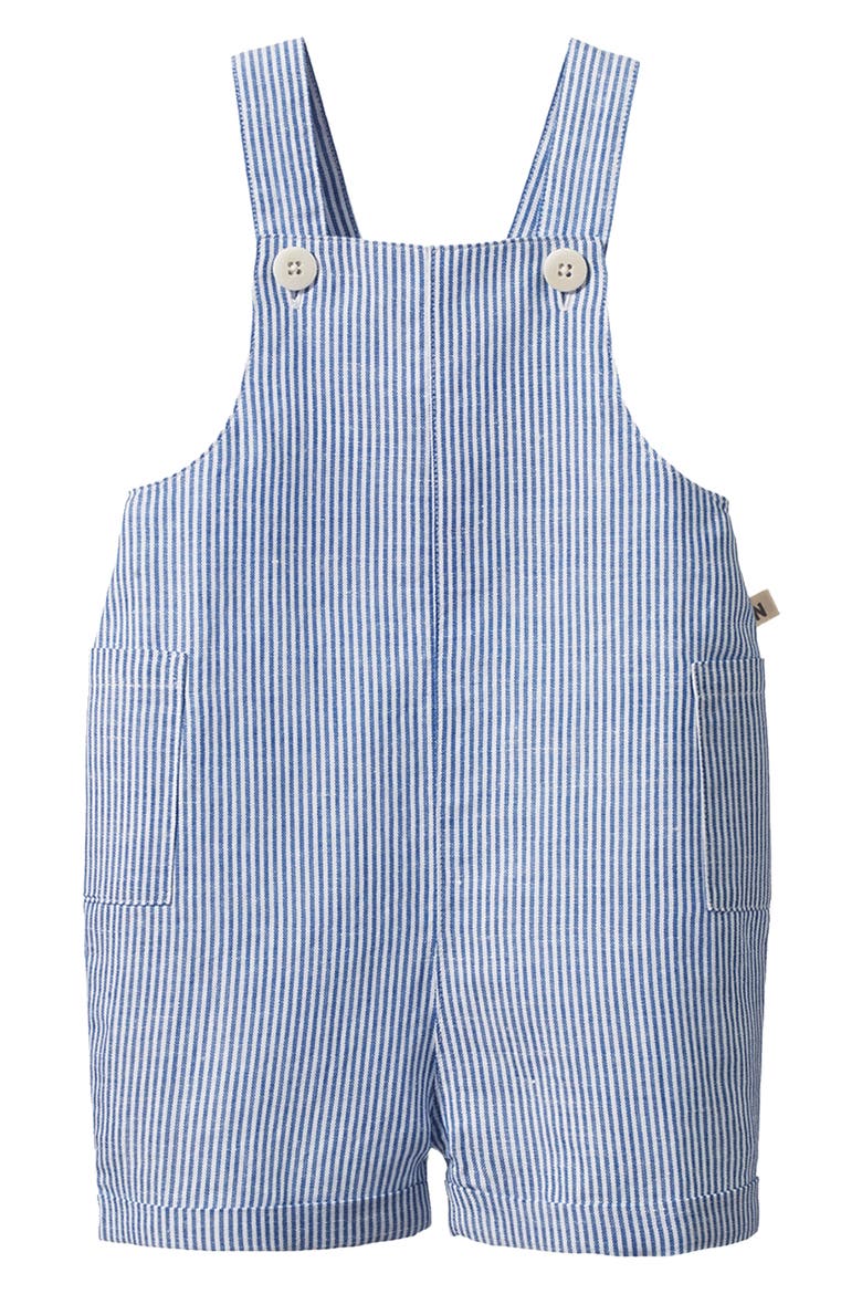 Tucker Shortie Overalls, Main, color, BLUE STRIPE