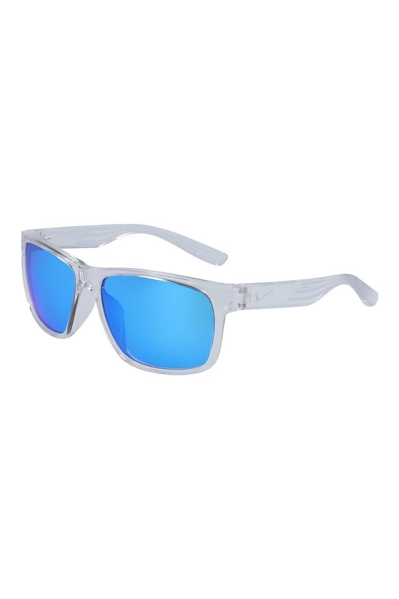 Cruiser 59mm Square Sunglasses, Alternate, color, CRYSTAL CLEAR/FROZEN BLUE M