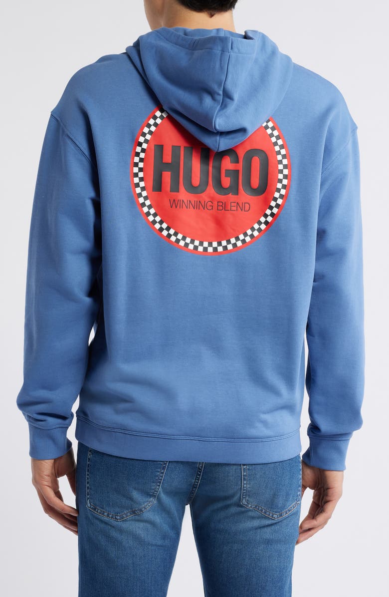 HUGO Decrincio Logo Graphic Hoodie, Alternate, color, 