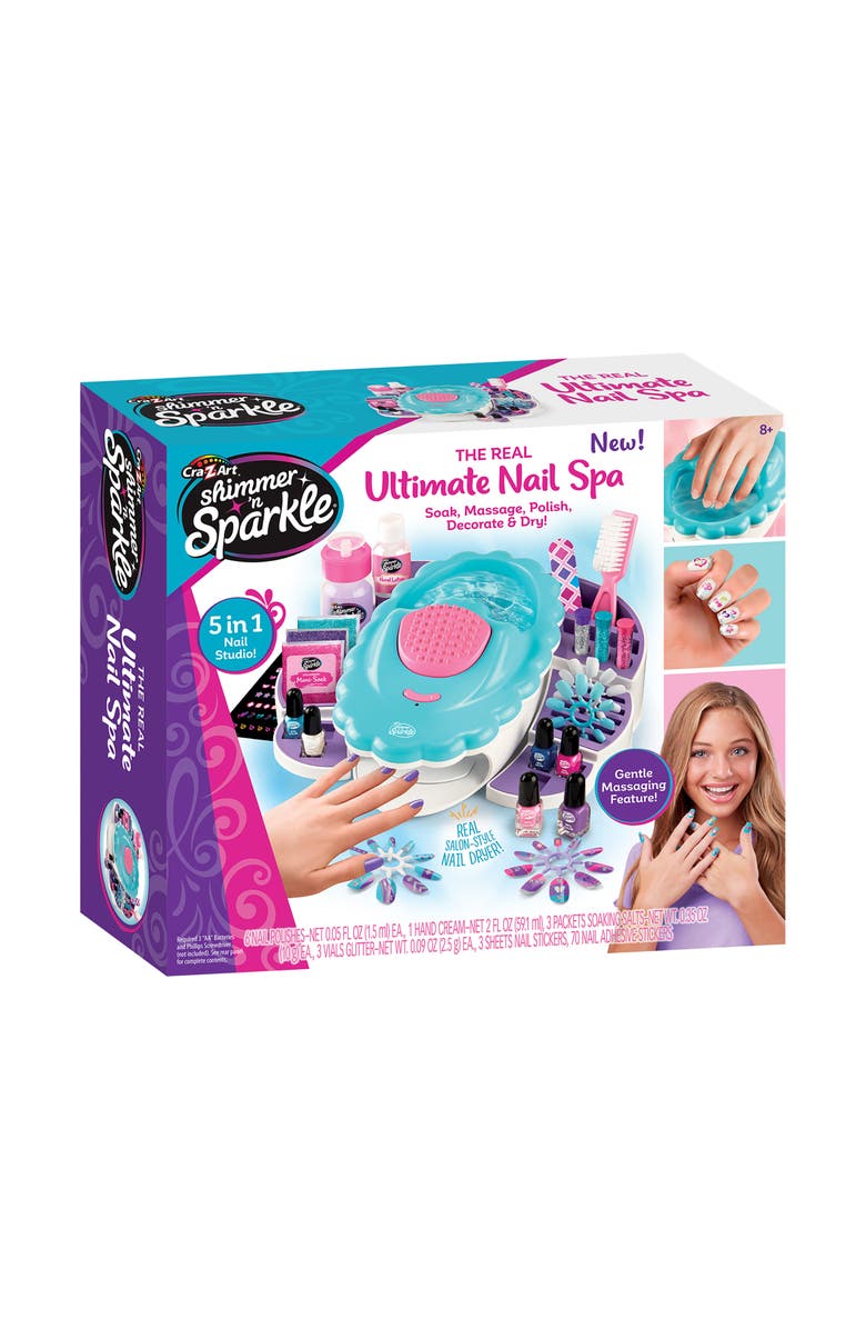 Shimmer 'N Sparkle Shimmer N Sparkle The Real Ultimate Nail Spa 5 in 1 Nail Studio, Main, color, Multicolored