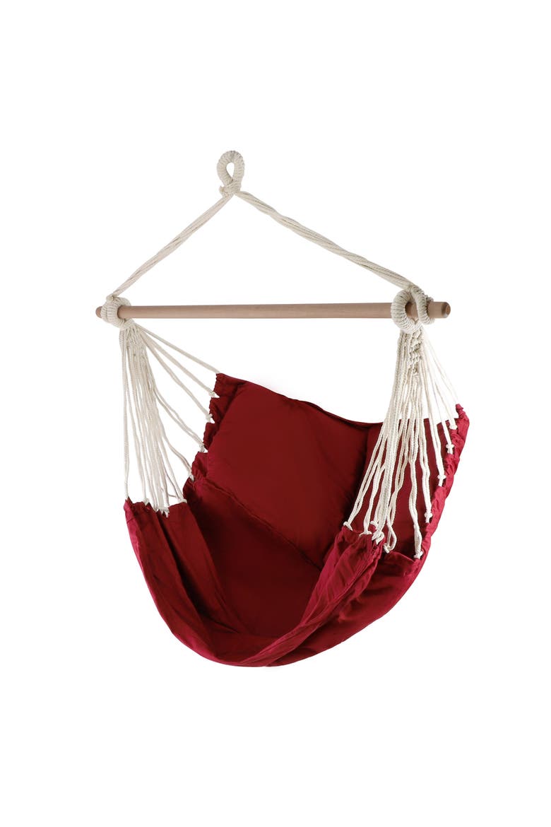 Hanging Hammock Swing Chair for Indoor & Outdoor Use, Main, color, Red