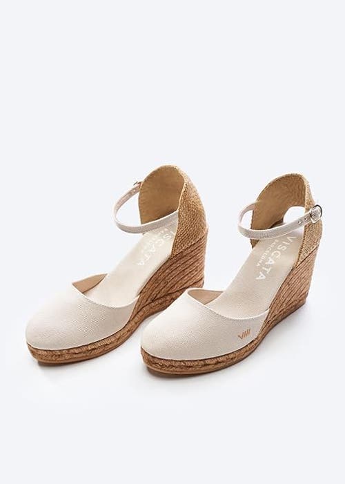 Viscata Satuna Canvas Wedges Limited Edition In Beige