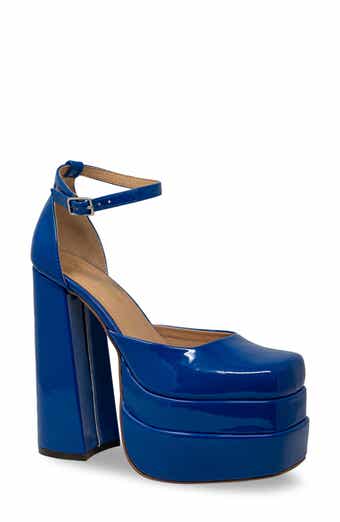 CHASE AND CHLOE Platform Block Heel Pump