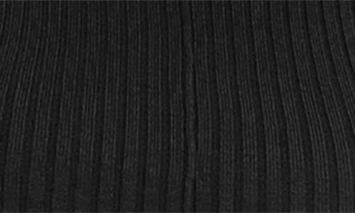 Nina Leonard Mock Neck Long Sleeve Midi Dress In Black