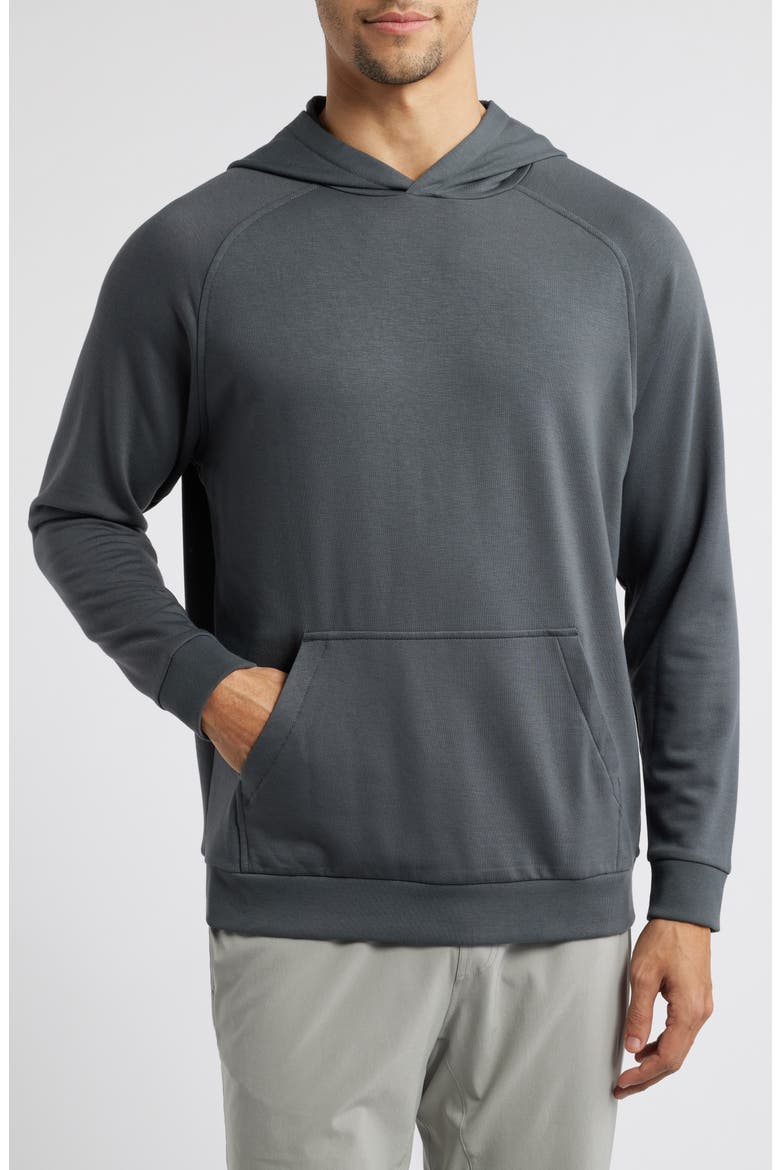 Fleece Hoodie, Main, color, BLACK SAND