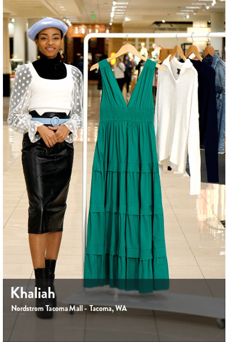 V-Neck Tiered Maxi Dress video