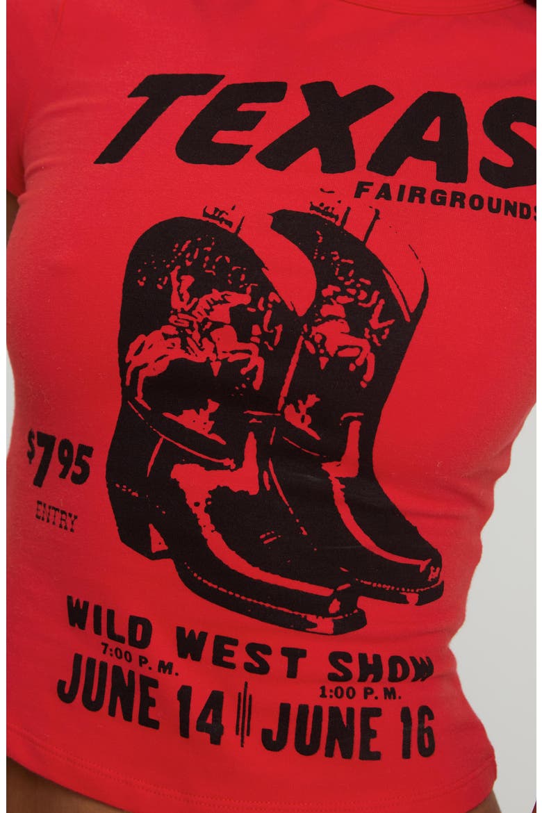 Texas Graphic Baby Tee, Alternate, color, RED