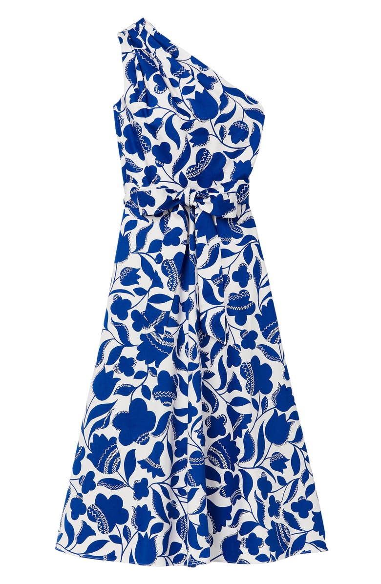 Kate Spade New York sabrina floral one-shoulder dress, Alternate, color, 