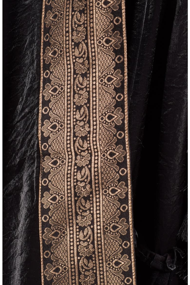 Ciara Tiered Shimmer Lehenga Choli, Alternate, color, Black