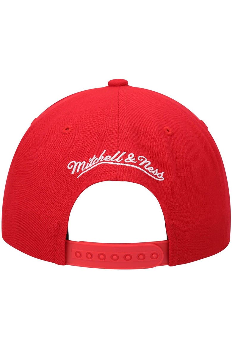 Men's Mitchell & Ness Red Portland Trail Blazers Hardwood Classics Team Ground 2.0 Snapback Hat, Alternate, color, Red