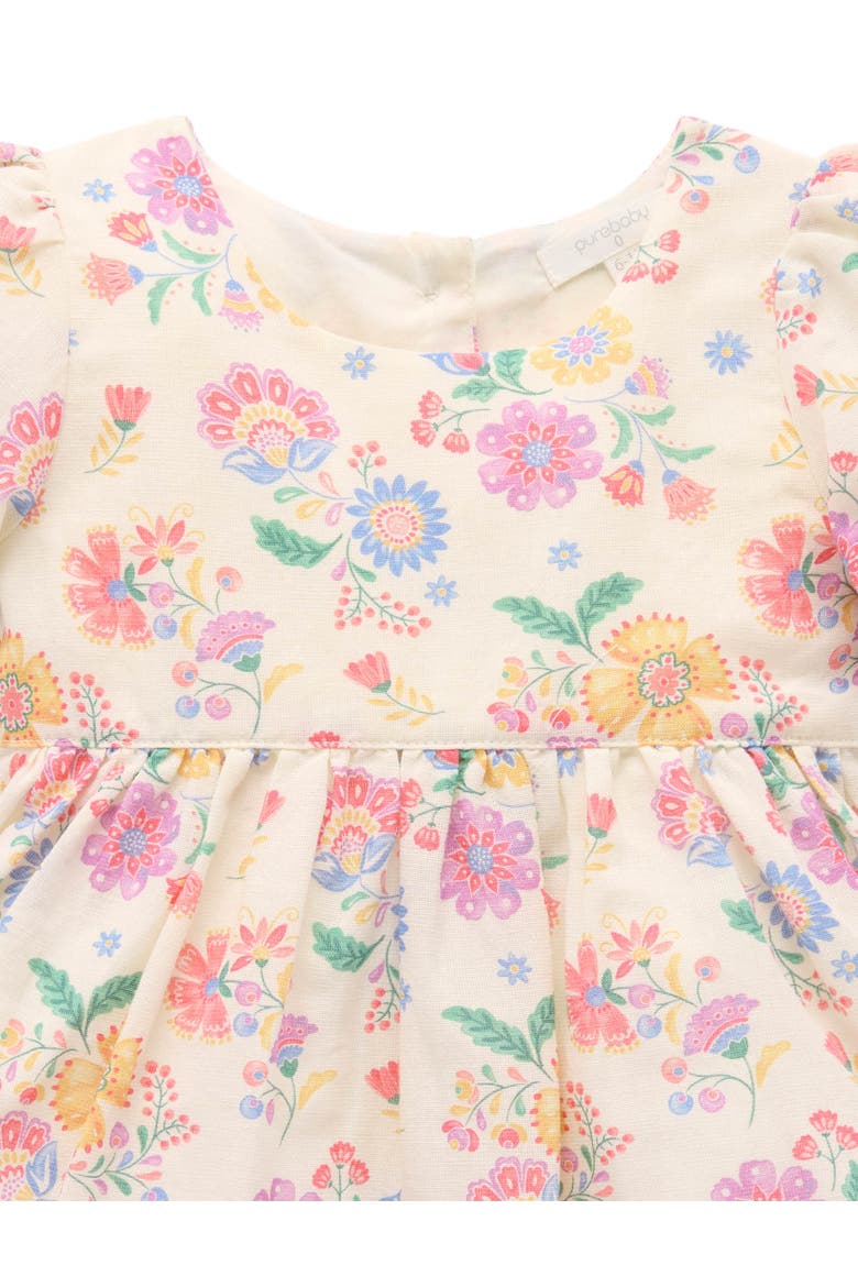 Linen Blend Dress and Headband Set, Alternate, color, Mexican Floral