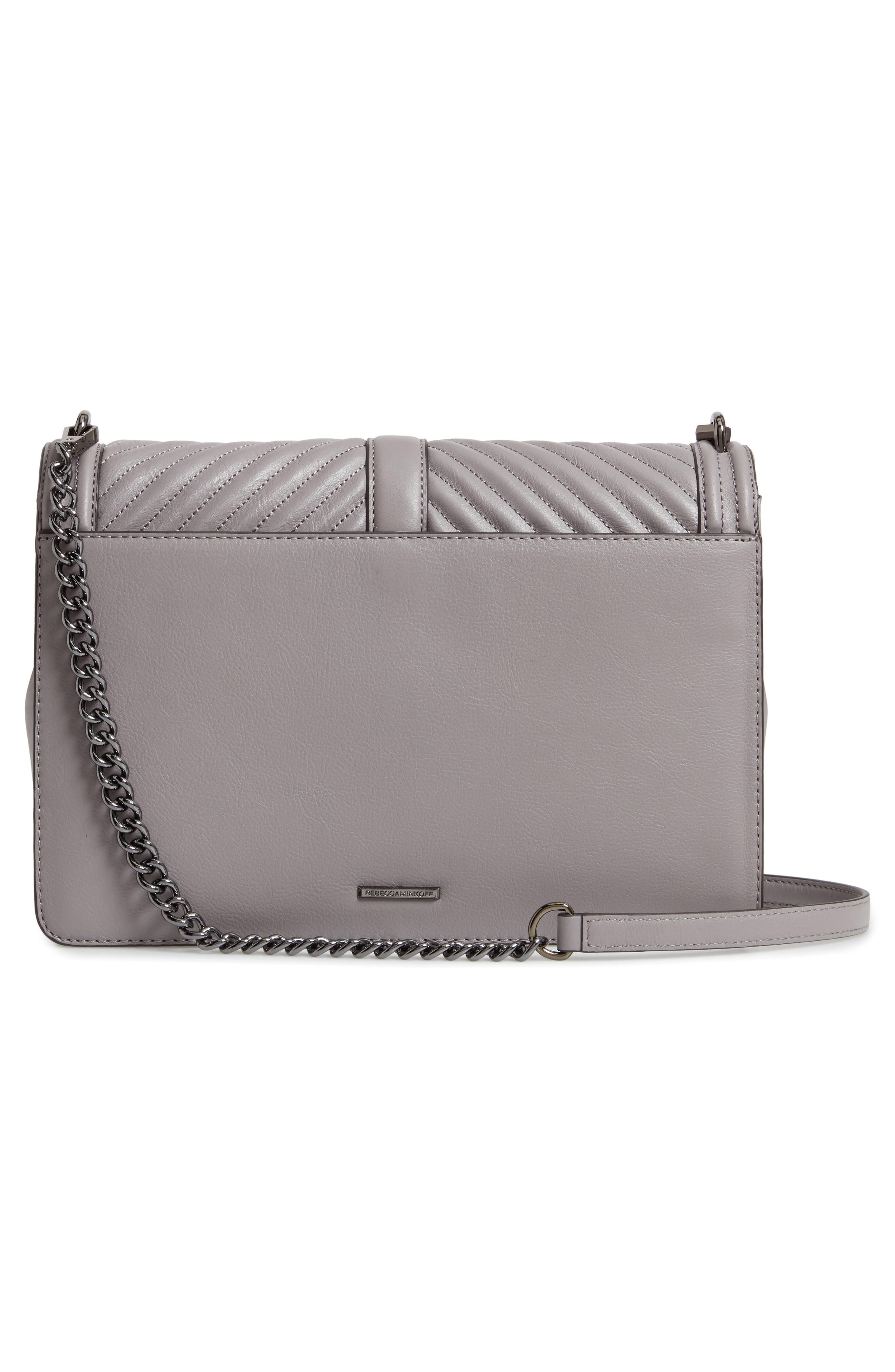 'Love Jumbo' Crossbody Bag, Alternate, color, GREY