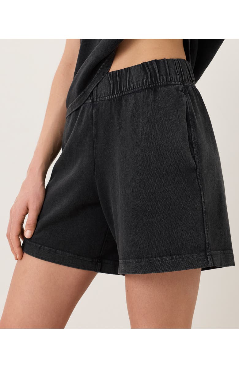 Pact Organic Cotton Weekends Beach Short, Alternate, color, Washed Black