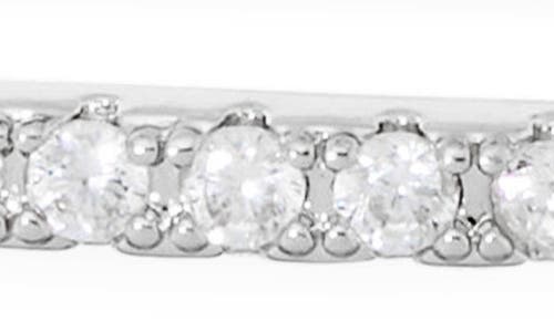 Nordstrom Rack Cz Linear Threader Earrings In Silver