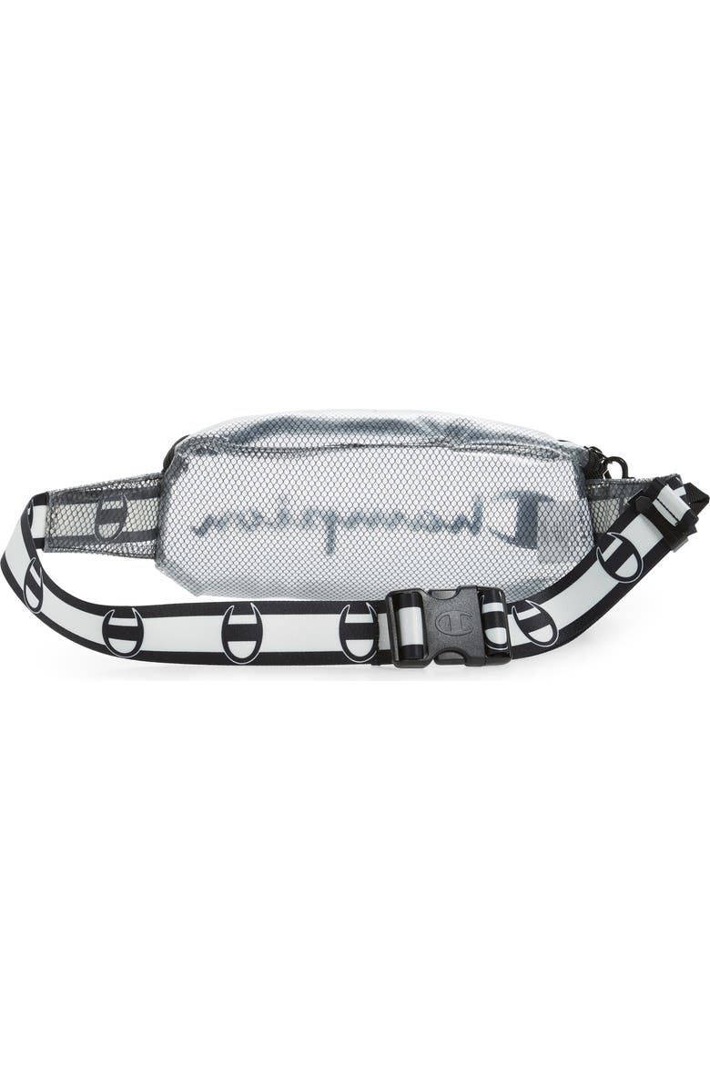 Champion Prime Logo Clear Belt Bag, Alternate, color,
