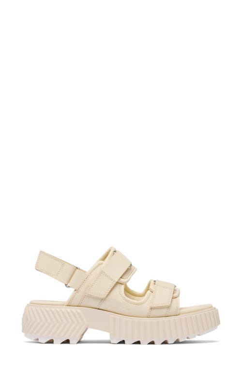 Sorel Ona Ave Multistrap Mid Sandal In Chalk/chalk