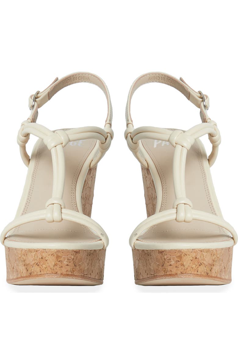 PAIGE Taylor Platform Wedge Sandal, Alternate, color, Bone
