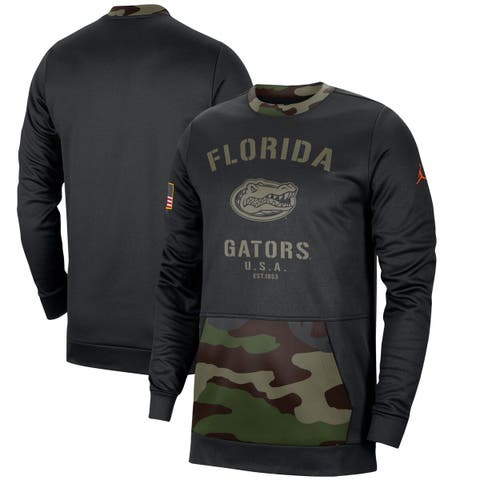 Men's Jordan Brand Black/Camo Florida Gators Military Appreciation Performance Pullover Sweatshirt