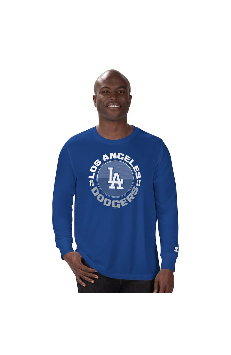 STARTER Men's Starter Royal Los Angeles Dodgers Halftime Long Sleeve T-Shirt, Alternate, color, Royal
