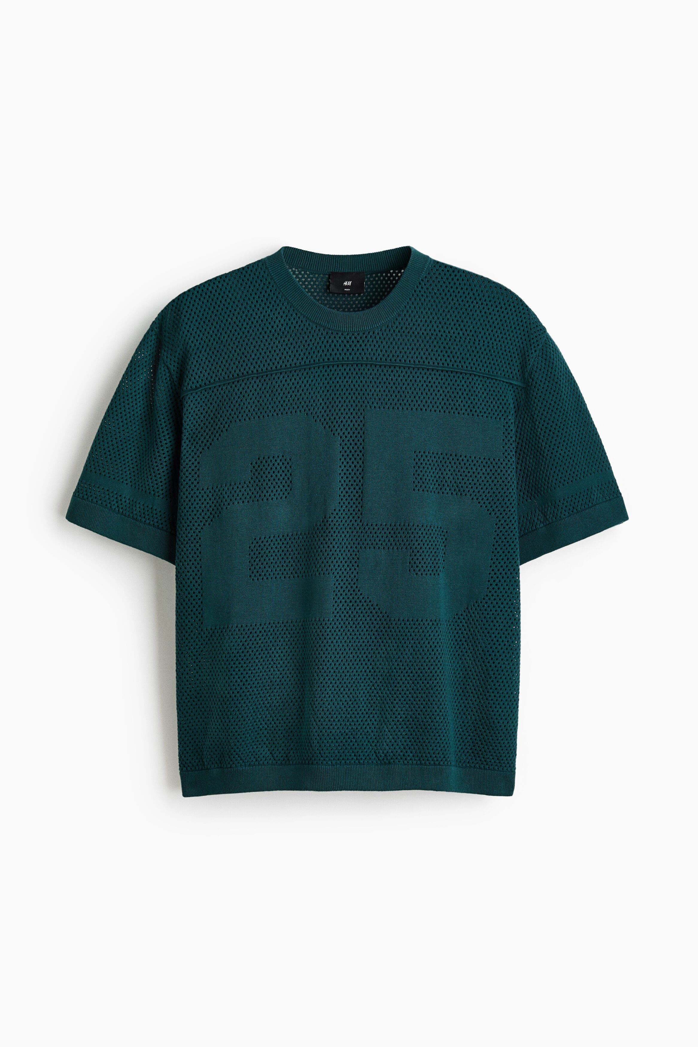 Relaxed Fit Boxy Mesh T-shirt - image 3