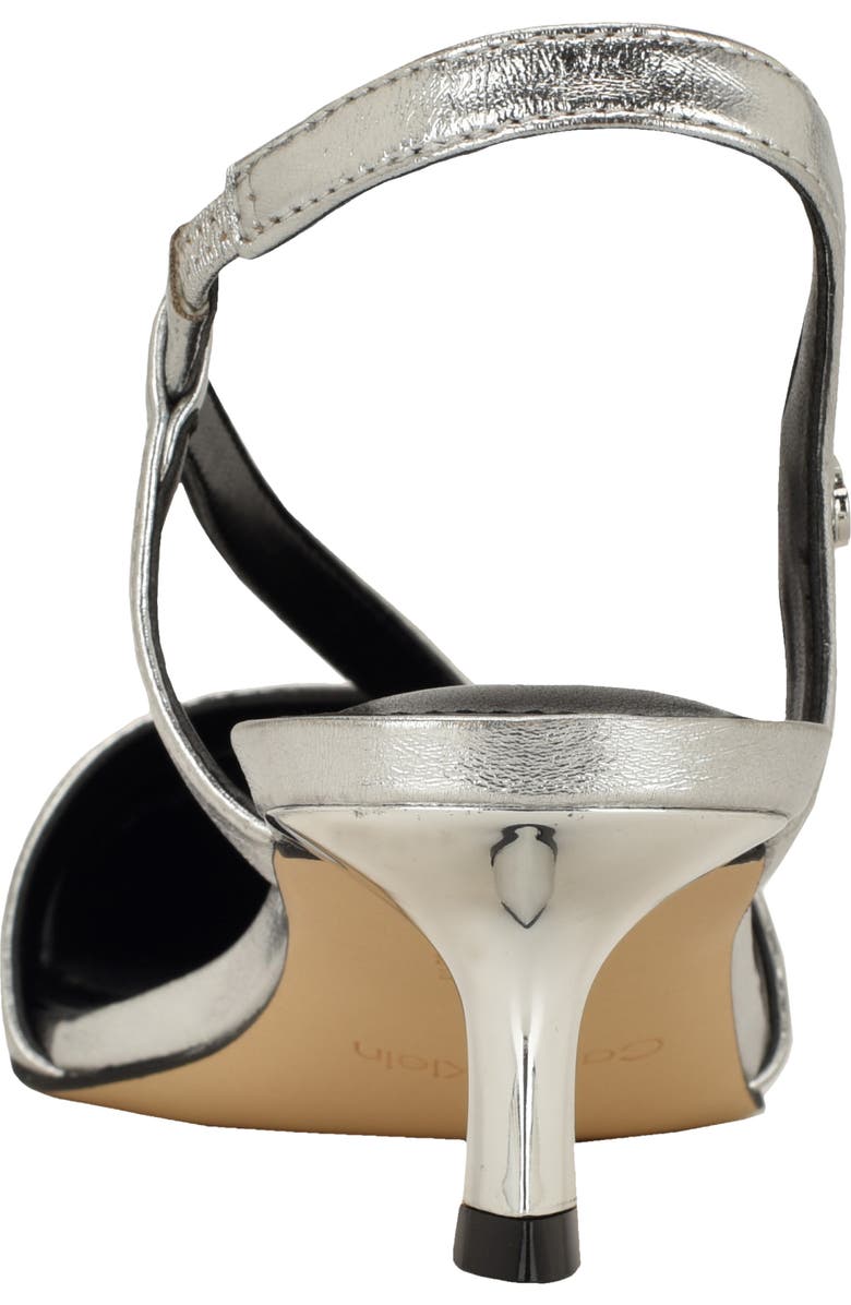 Calvin Klein Arlanna Slingback Pointed Toe Kitten Heel Pump, Alternate, color,