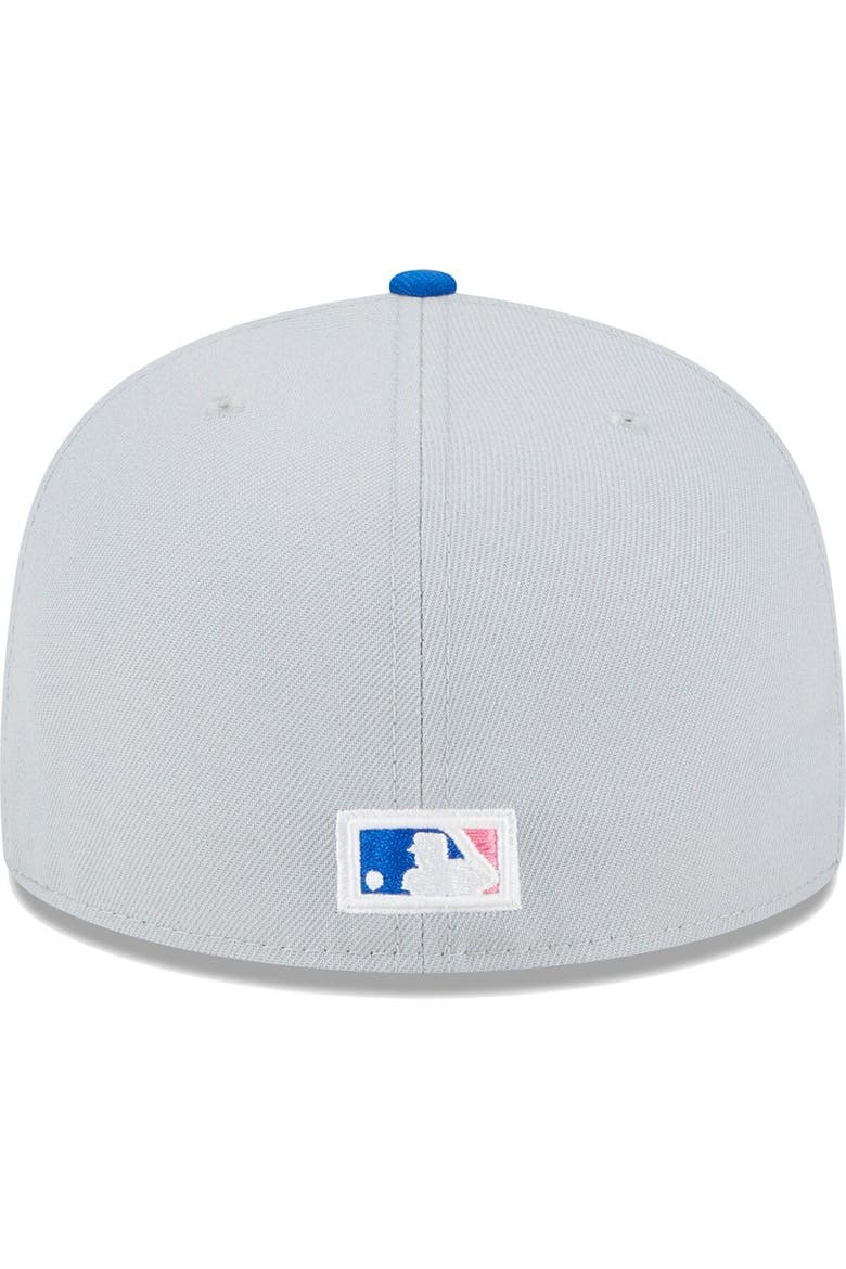 Men's New Era Gray/Blue Oakland Athletics  Dolphin 59FIFTY Fitted Hat, Alternate, color, Gray