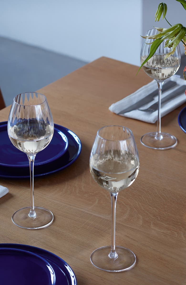 LSA Aurelia Set of 2 White Wine Glasses, Alternate, color, Clear