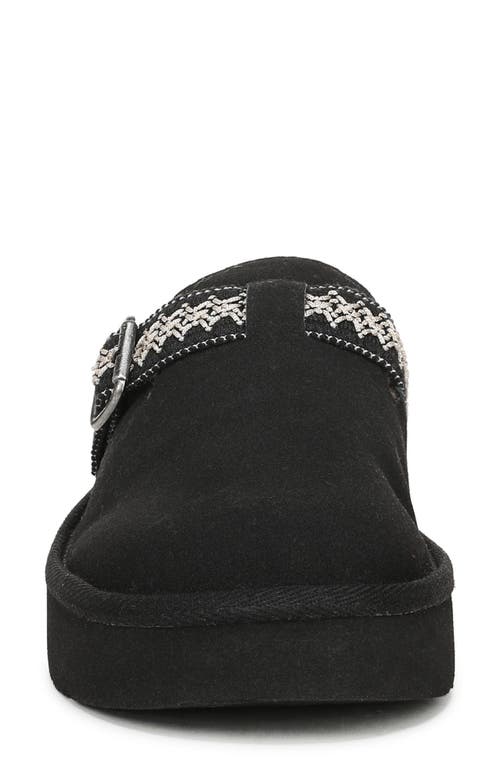 Blowfish Malibu Monday Faux Shearling Lined Clog Slipper In Black