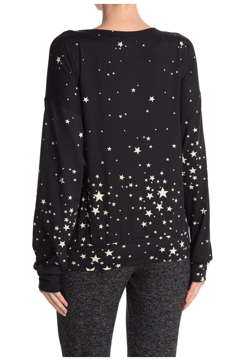 Socialite Long Sleeve Tie Dye Print Pullover Sweatshirt, Alternate, color, 