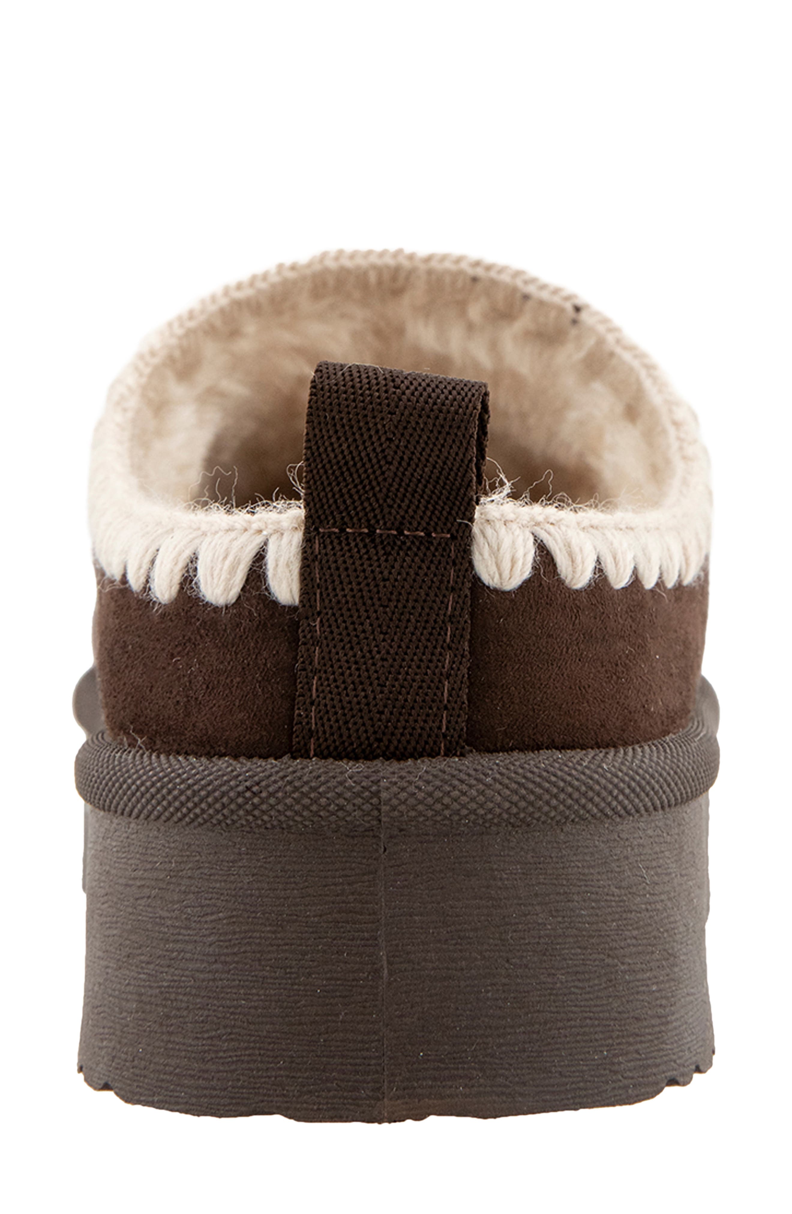 Phallon Platform Clog, Alternate, color, DK BROWN