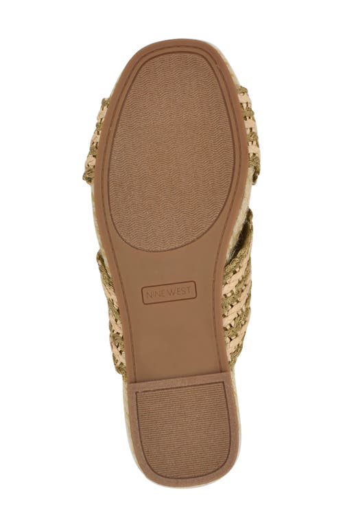 Nine West Animay Slide Sandal In Bronze