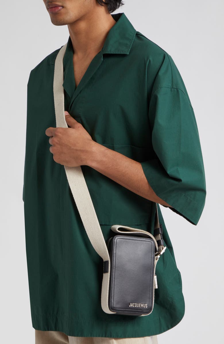 Jacquemus Le Cuerda Vertical Leather Shoulder Bag, Alternate, color,