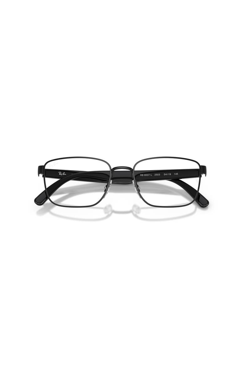 54mm Rectangle optical glasses, Alternate, color, Black