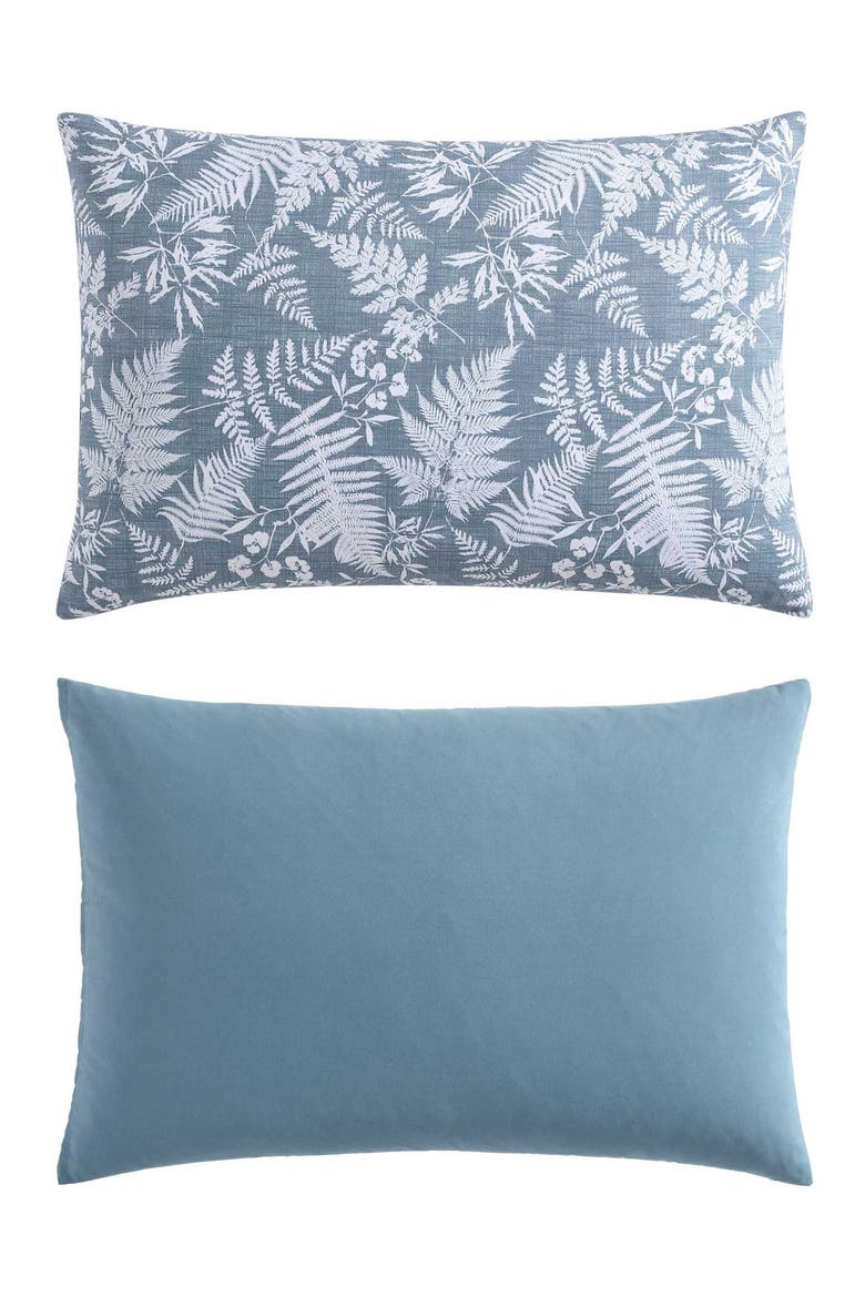 Fern Garden Reversible Comforter Set, Alternate, color, CABANA BLUE