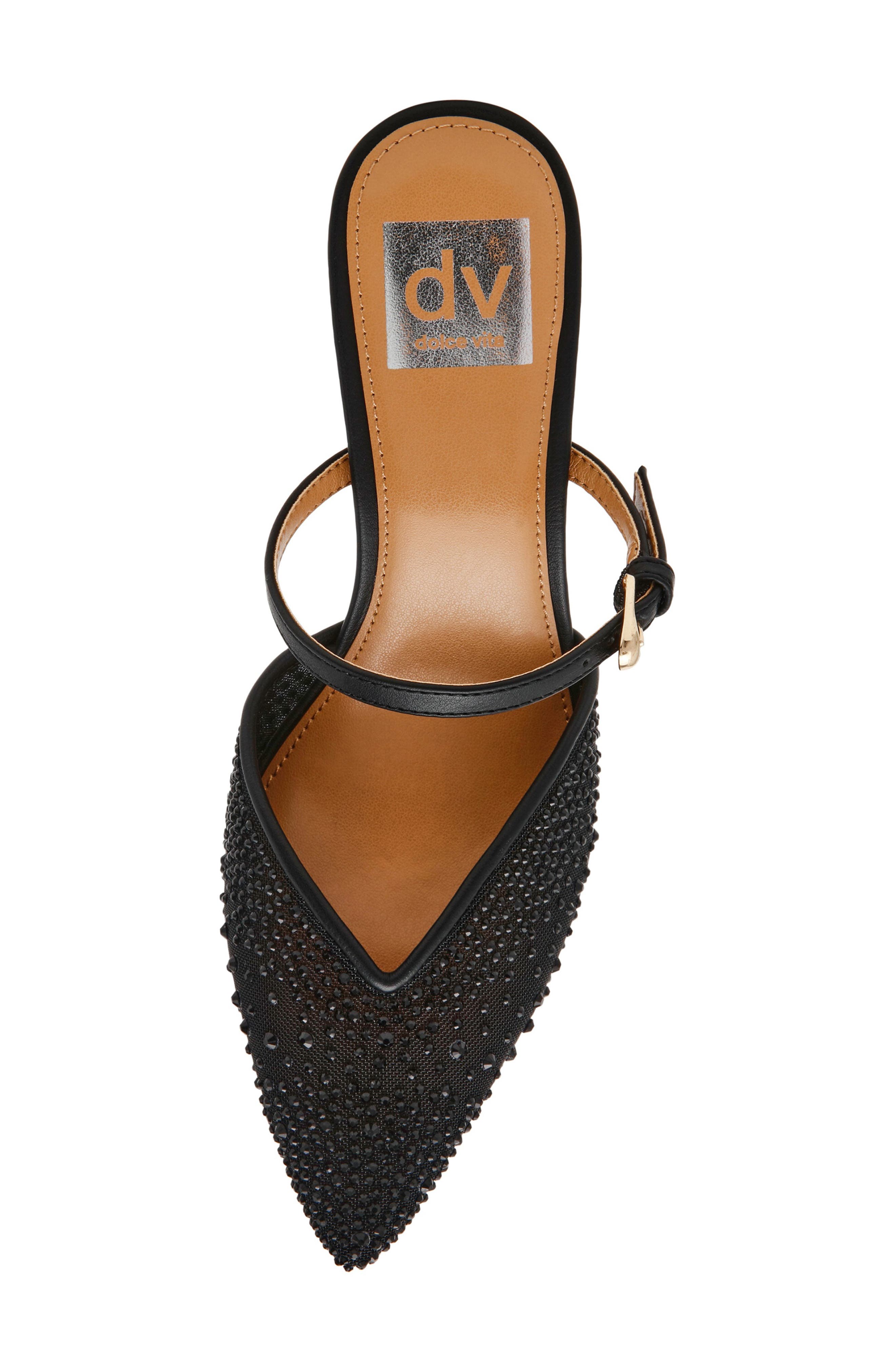 DV by Dolce Vita Elleganza Mary Jane Mule, Alternate, color, Black Shiny